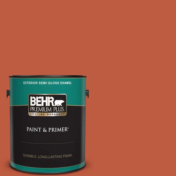 BEHR PREMIUM PLUS 1 gal. Home Decorators Collection #HDC-FL14-3 Fall Foliage Semi-Gloss Enamel Exterior Paint & Primer