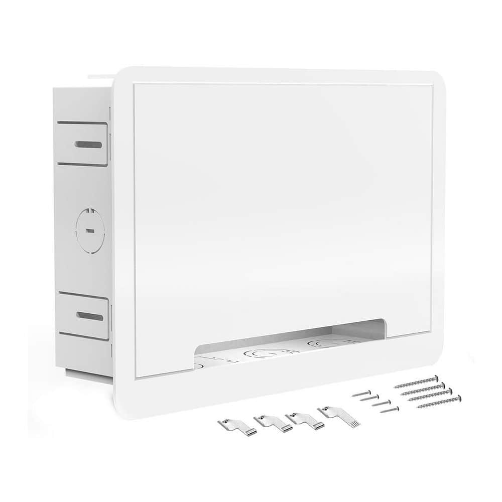 In-Wall Storage Series 9 Inch Media Enclosure TV Cable Management Box White for Home Theater System 1 Piece price history on PriceWatchPro