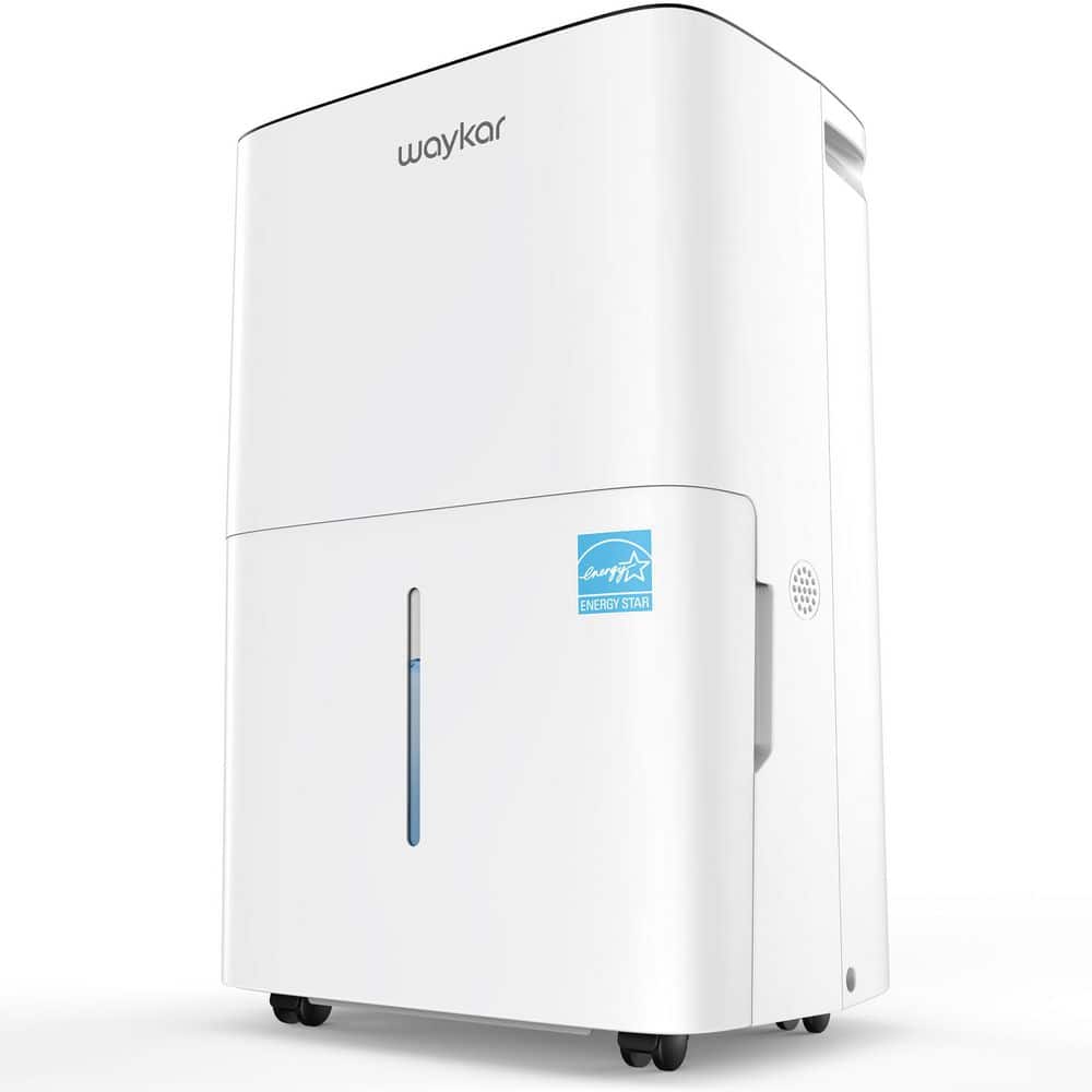 120 pt. 6,000 sq. ft. Energy Star Dehumidifier for Basement with Bucket and Drain Hose in White with Auto-Defrost price history on PriceWatchPro