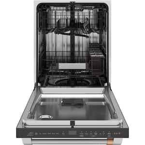 24 in. Built-In Top Control Dishwasher in Stainless Steel with Stainless Steel Tub, Sliding 3rd Rack, 42 dBA