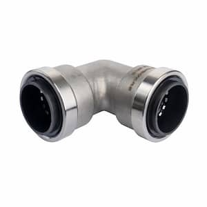 1-1/2 in. Stainless Steel Push-to-Connect 90-Degree Elbow Fitting