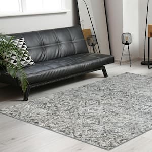 Gray 8 ft. x 10 ft. Livigno 1244 Transitional Abstract Area Rug