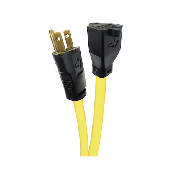 Photo 1 of 100 ft. 12/3 Extension Cord, Yellow