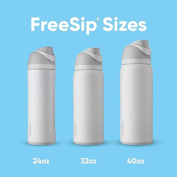  Owala FreeSip Insulated Stainless Steel Water Bottle with  Straw, BPA-Free Sports Water Bottle, Great for Travel, 32 Oz, Shy  Marshmallow : Sports & Outdoors