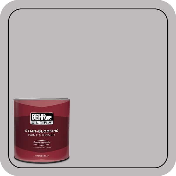BEHR ULTRA 1 qt. #PPU16-11 Grape Creme Extra Durable Flat Interior Paint & Primer