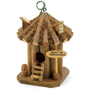 5 in. x 5 in. x 9 in. Quaint Bed and Breakfast Birdhouse