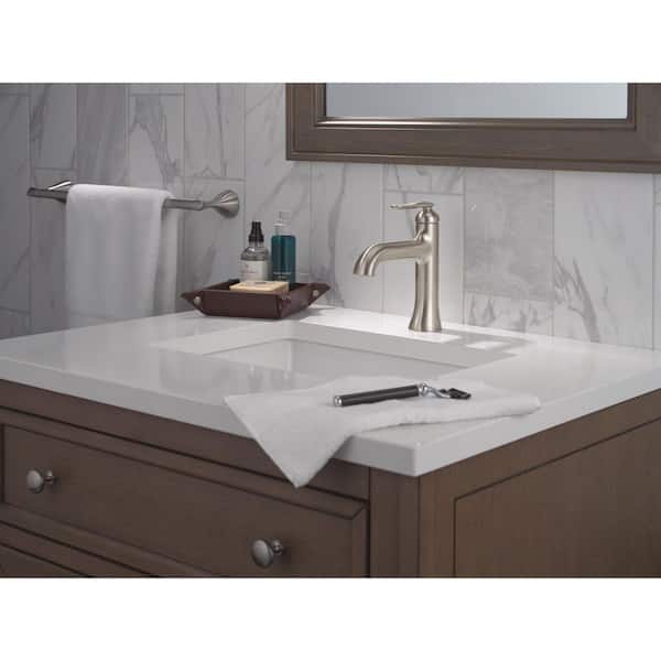 Bonacci Single Handle Single Hole Bathroom Sink Faucet in Lumicoat Stainless