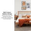 Walker Edison Furniture Company Spindle Back Solid Wood Queen Bed in Caramel HDQSPINCA