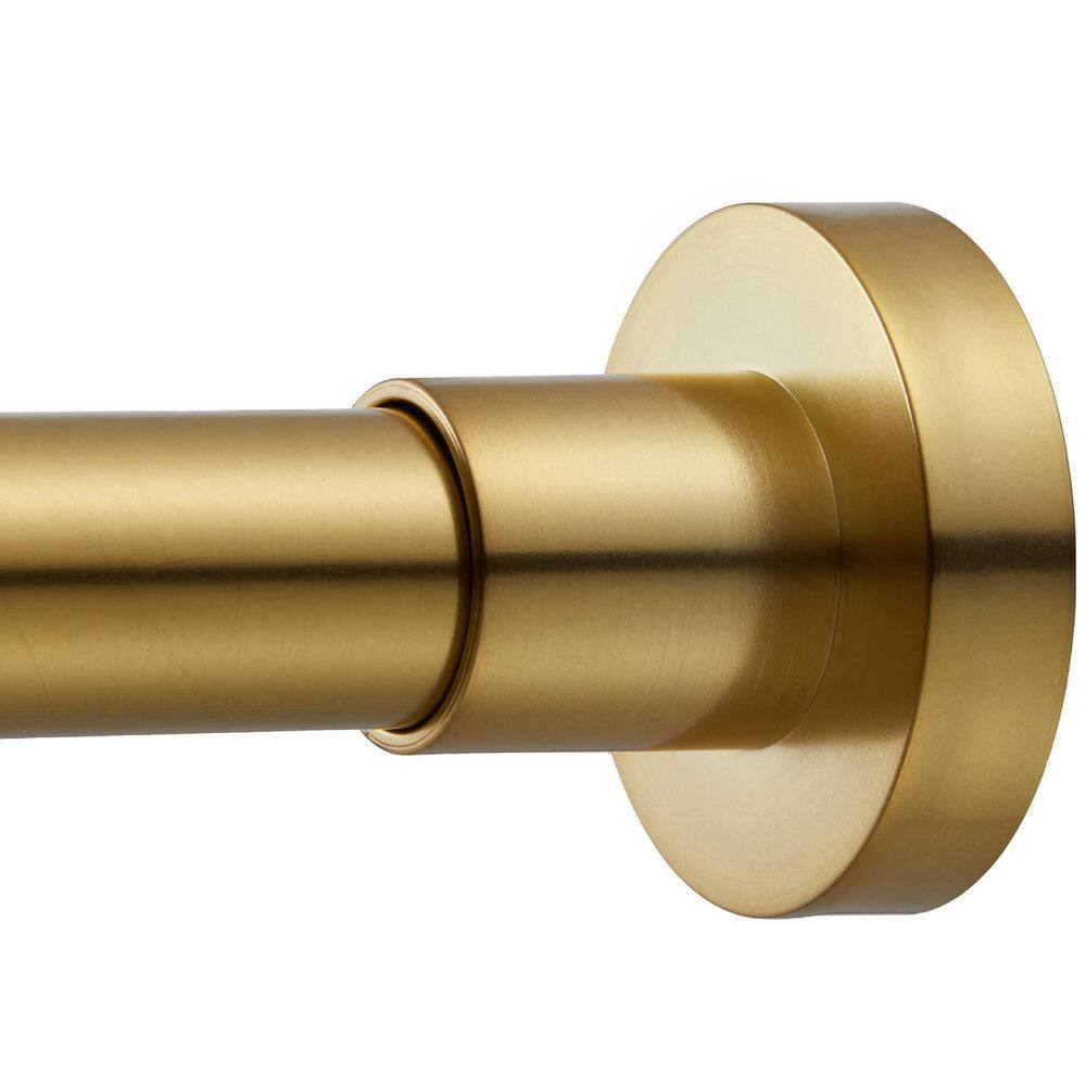 43-73 in. Premium Metal Steel Anti-rust Coating Non-Slip Tension Shower Rod in Gold price history on PriceWatchPro