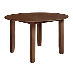New Classic Furniture Pascal Walnut Wood 4-Legs Round Dining Table (Seats 4)