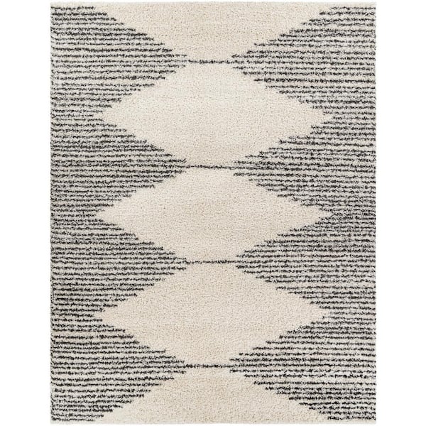 Livabliss Naida Gray 8 ft. x 10 ft. Global Indoor Area Rug