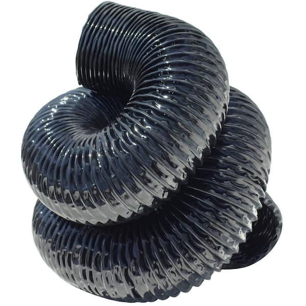 XPU 708-4 in. x 12 ft.-PU Flexible Duct-Black