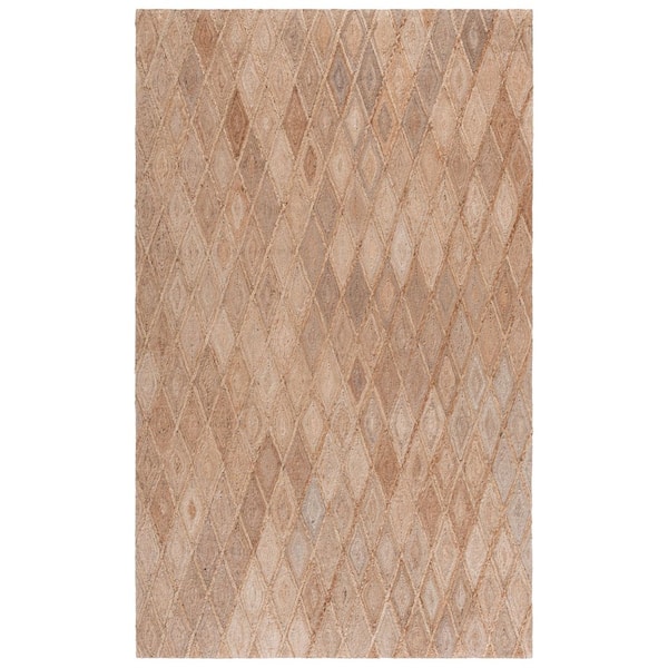 Natural Fiber 8 ft. x 10 ft. Natural Diamond Woven Area Rug