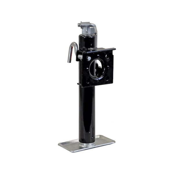 Buyers Products Company 2,000 lbs. Capacity 15 in. Travel Top-Wind Trailer Jack with Swivel Mount