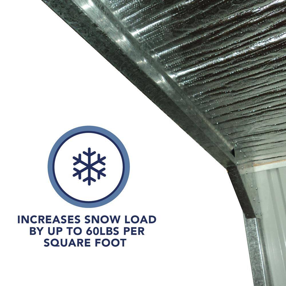 Absco Silver Galvanized Steel Snow Support Frame Kit
