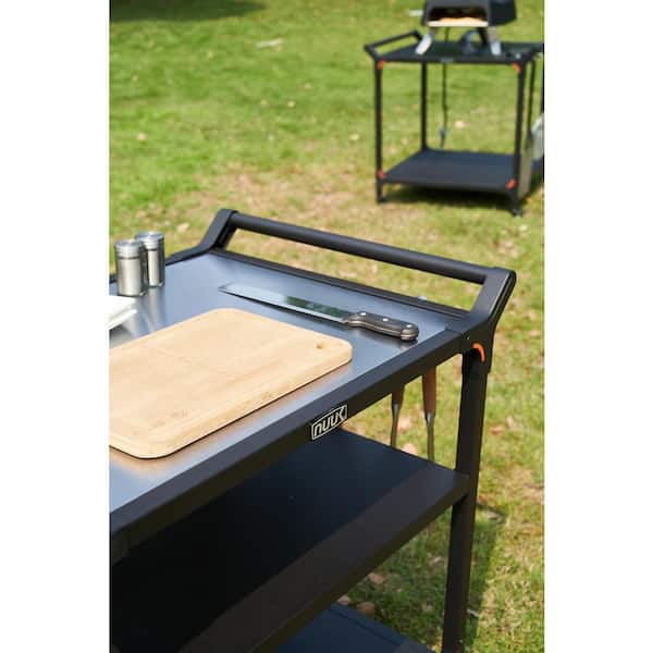 NUUK 24 in. x 32 in. Premium 3 Level Grill Cart Outdoor Prep