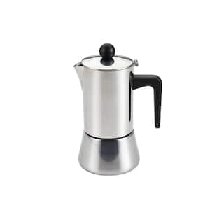4-Cup Stovetop Espresso Maker in Stainless Steel