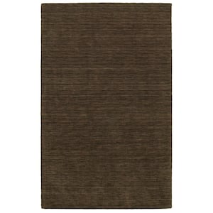 Aiden Brown/Brown 5 ft. X 8 ft. Solid Area Rug