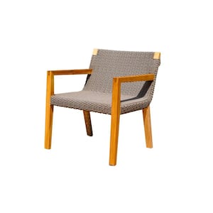 Glendale Teak and Wicker Lounge Chair