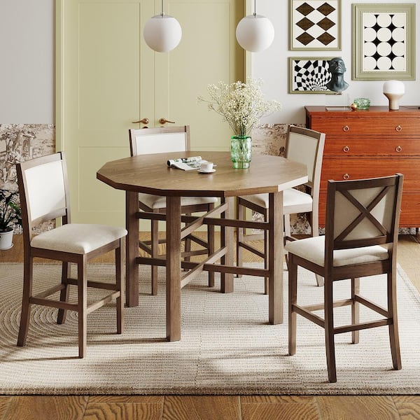 Brown Harper Bright Designs Dining Room Sets Dt143aad 31 600 