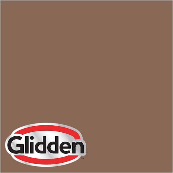Glidden Premium 1 gal. #HDGO39D Toast Brown Flat Interior Paint with Primer