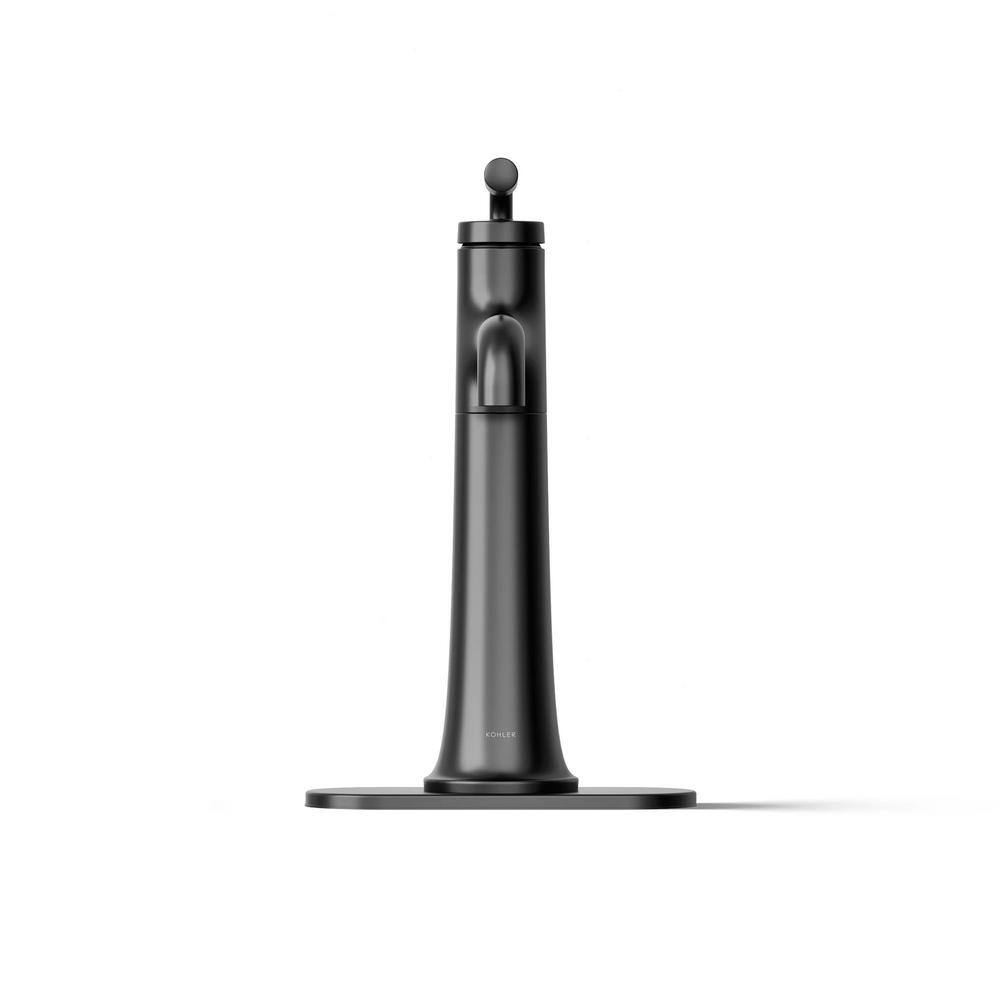 Matte Black Tall Single-Handle Bathroom Sink Faucet