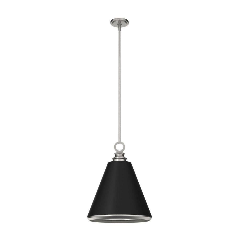 Klein 16" Brushed Nickel Modern Pendant Light