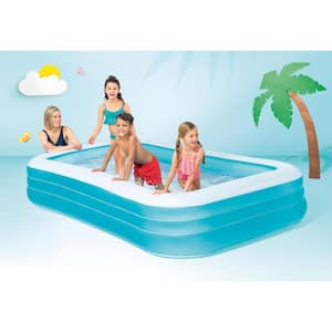 120 in. x 72 in. x 22 in. D Rectangular 15.9 in. D Kiddie Above Ground Pool