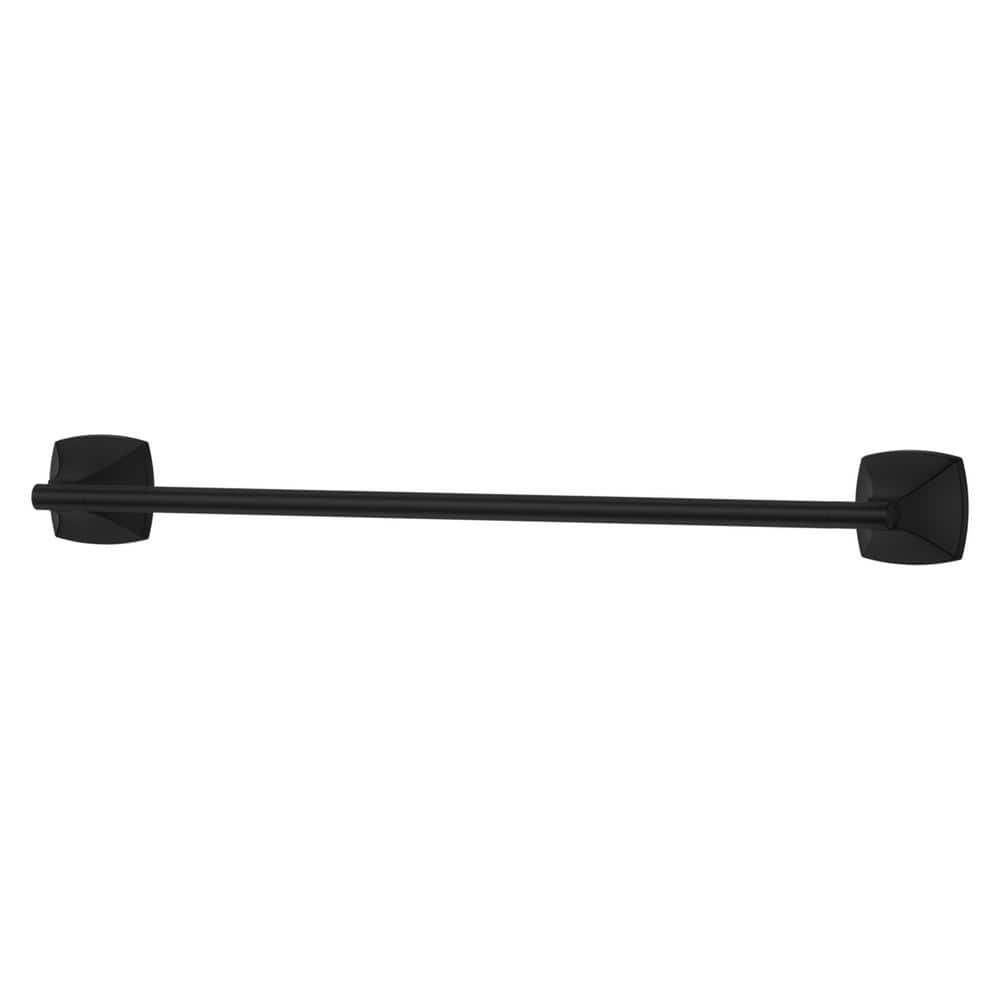 Bellance 24 in. Wall-Mount Towel Bar in Matte Black