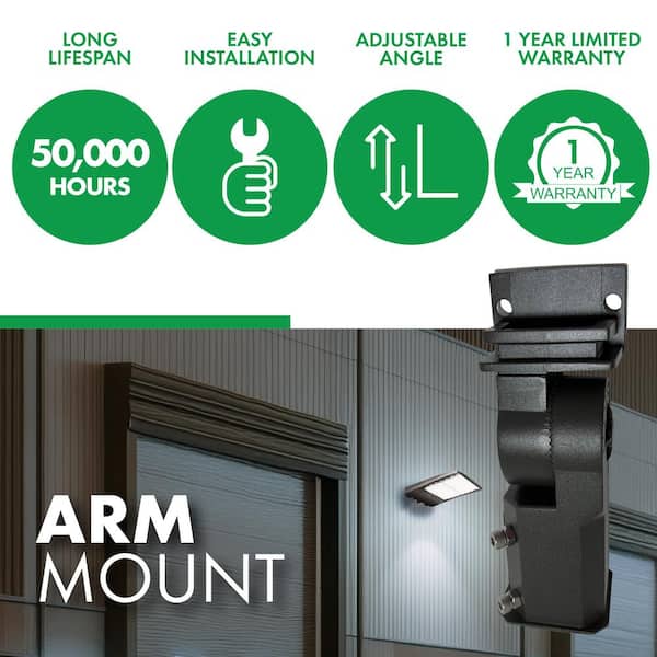 6 in. Slip-Fitter for Round and Square Canless Area Lighting