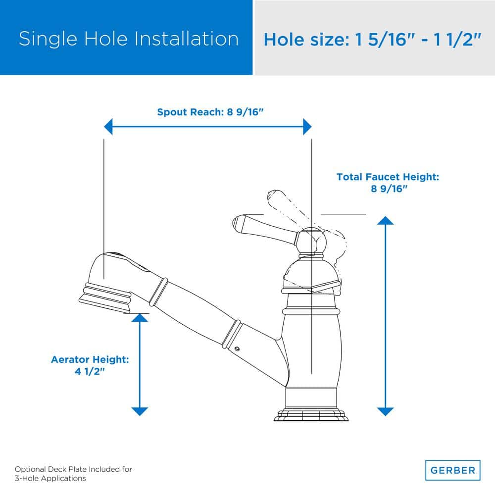 Chrome Single Handle Pull-Out Kitchen Faucet with Spray