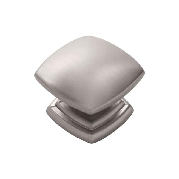 HICKORY HARDWARE Euro-Contemporary 1-1/2 in. Stainless Steel Cabinet Knob