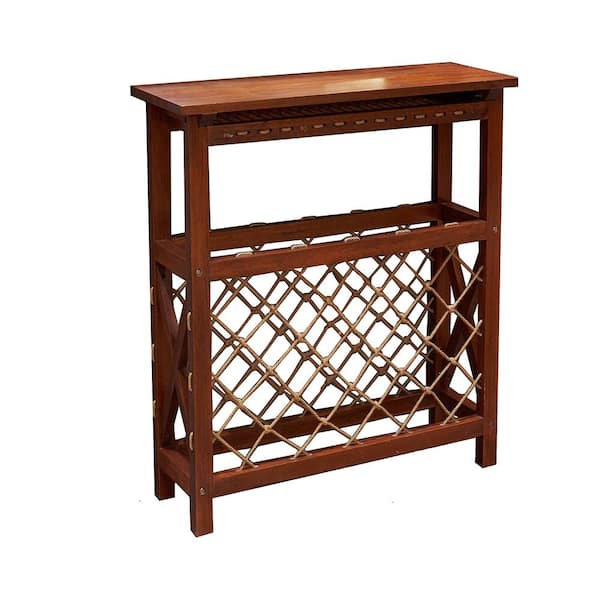 WarmieHomy 32-Bottles Freestanding Wine Rack