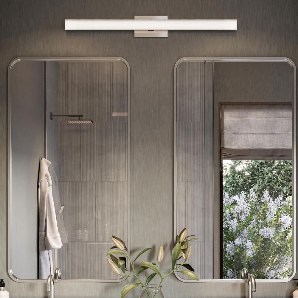 Phase 6.3 36 in. Brushed Nickel 5CCT Integrated LED Linear Vanity Light Bar price history on PriceWatchPro