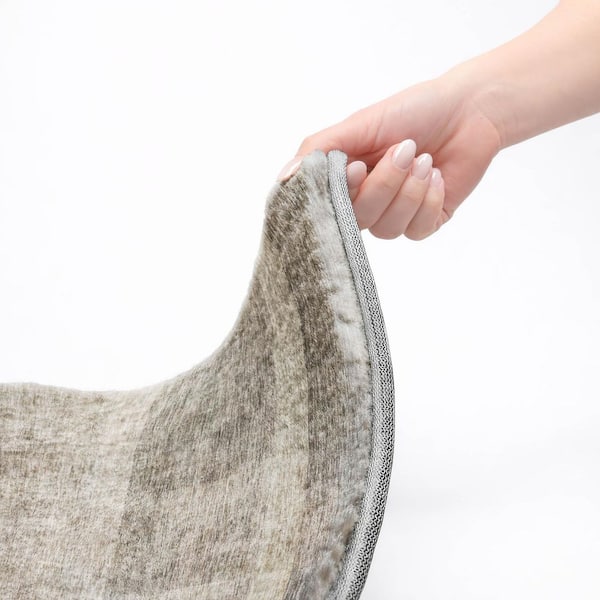 Dream Shag Premium Machine Washable Abstract ADS568 Taupe 3 ft. x 5 ft. Area Rug