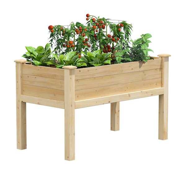 Greenes Fence 48 in. L x 24 in. W x 31 in. H Original Cedar Elevated Garden Bed