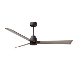 Alessandra 56 in. 6 Fan Speeds Ceiling Fan in Bronze with Remote Control Included