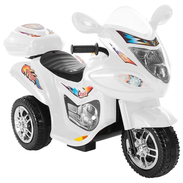 Lil Rider Battery Operated Trike Motorcycle Ride On Toy White