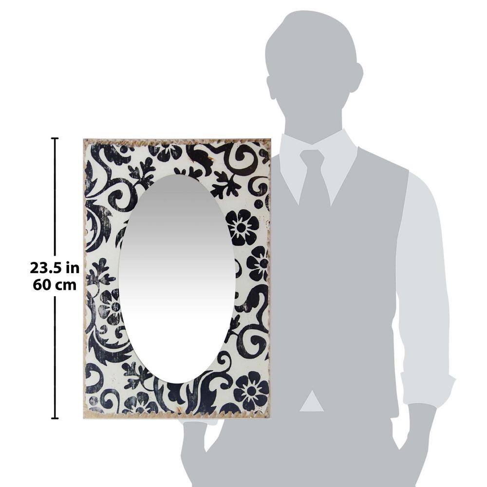 Elegant Frameless Rectangular Wall Mirror with Polished Edge, 23.5-inch