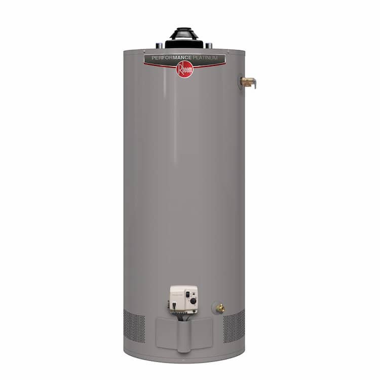 Rheem Performance Platinum 40 Gal. Short 40,000 BTU Powered Damper Natural Gas Water Heater with 12-Year Warranty