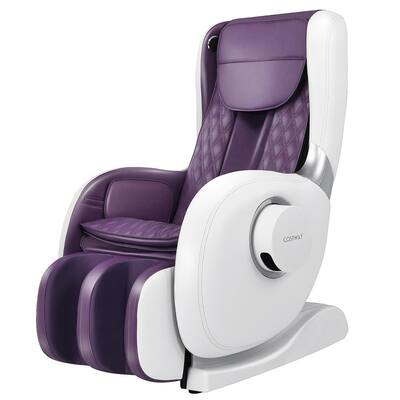 Purple Full Body Zero Gravity Massage Chair Recliner with SL Track Heat