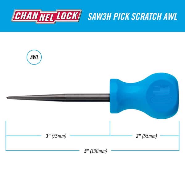 Klein Tools 3-1/2 in. Cushion Grip Scratch Awl 650 - The Home Depot