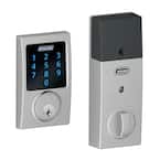 Century Satin Chrome Electronic Connect Touchscreen Deadbolt with Alarm - Z-Wave Plus Enabled
