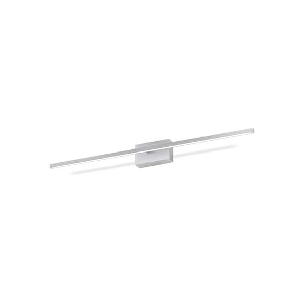 KUZCO Vega Minor 36-in 1 Light 31-Watt Brushed Nickel Integrated LED Vanity Light