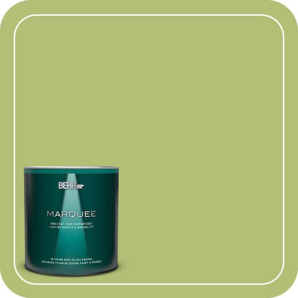 BEHR MARQUEE 1 qt. Home Decorators Collection #HDC-SM14-5 Lavish Lime Semi-Gloss Enamel Interior Paint & Primer