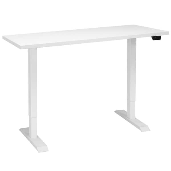 Costway 48 In White Electric Sit To, Ikea Sit Stand Desk Canada Electric