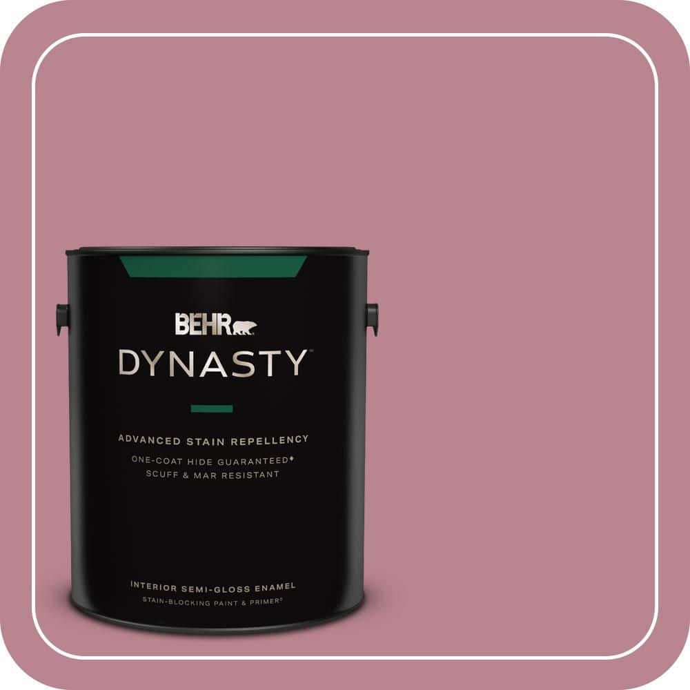 1 gal. #BIC-19 Berry Blush Semi-Gloss Enamel Interior Stain-Blocking Paint & Primer price history on PriceWatchPro