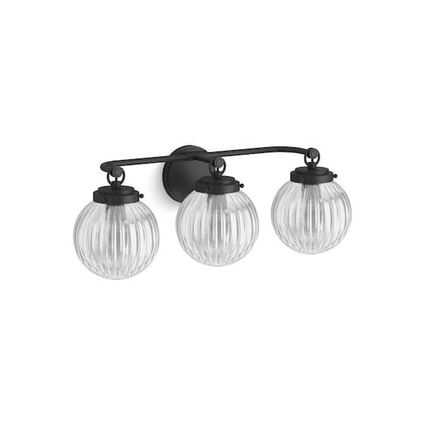 KOHLER Embra By Studio McGee Three-Light Matte Black Wall Sconce