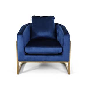 Briarcliff Navy Blue Removable Cushions Club Chair