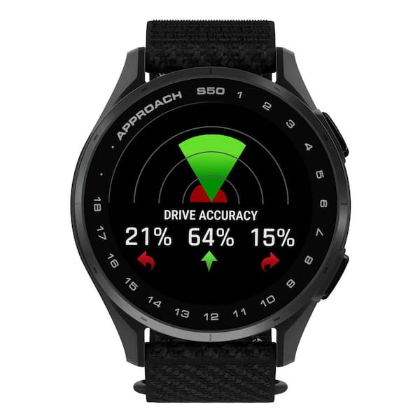 Garmin Approach S50 Golf GPS Smartwatch, 1.7 in x 0.43 in 010